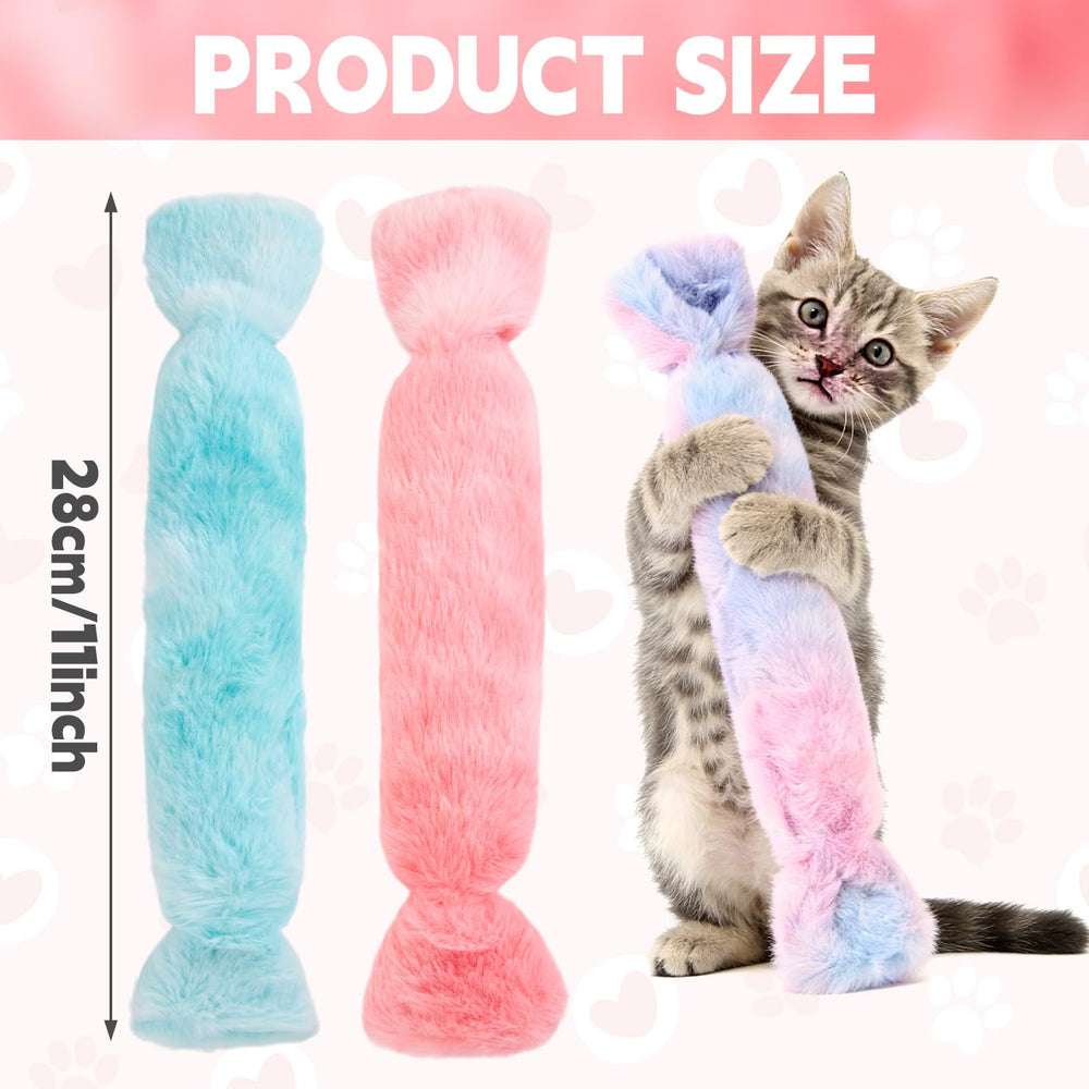 PATTEPOINT jouet-chat-bonbon-kicker-rouge, couleurs vives attirent l attention et stimulent le jeu.