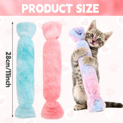 PATTEPOINT jouet-chat-bonbon-kicker-rouge, couleurs vives attirent l attention et stimulent le jeu.