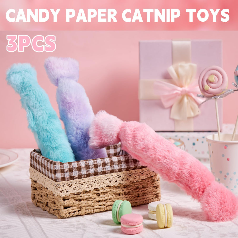 PATTEPOINT jouet-chat-bonbon-kicker-vert, peluche douce et herbe à chat pour compagnonnage.