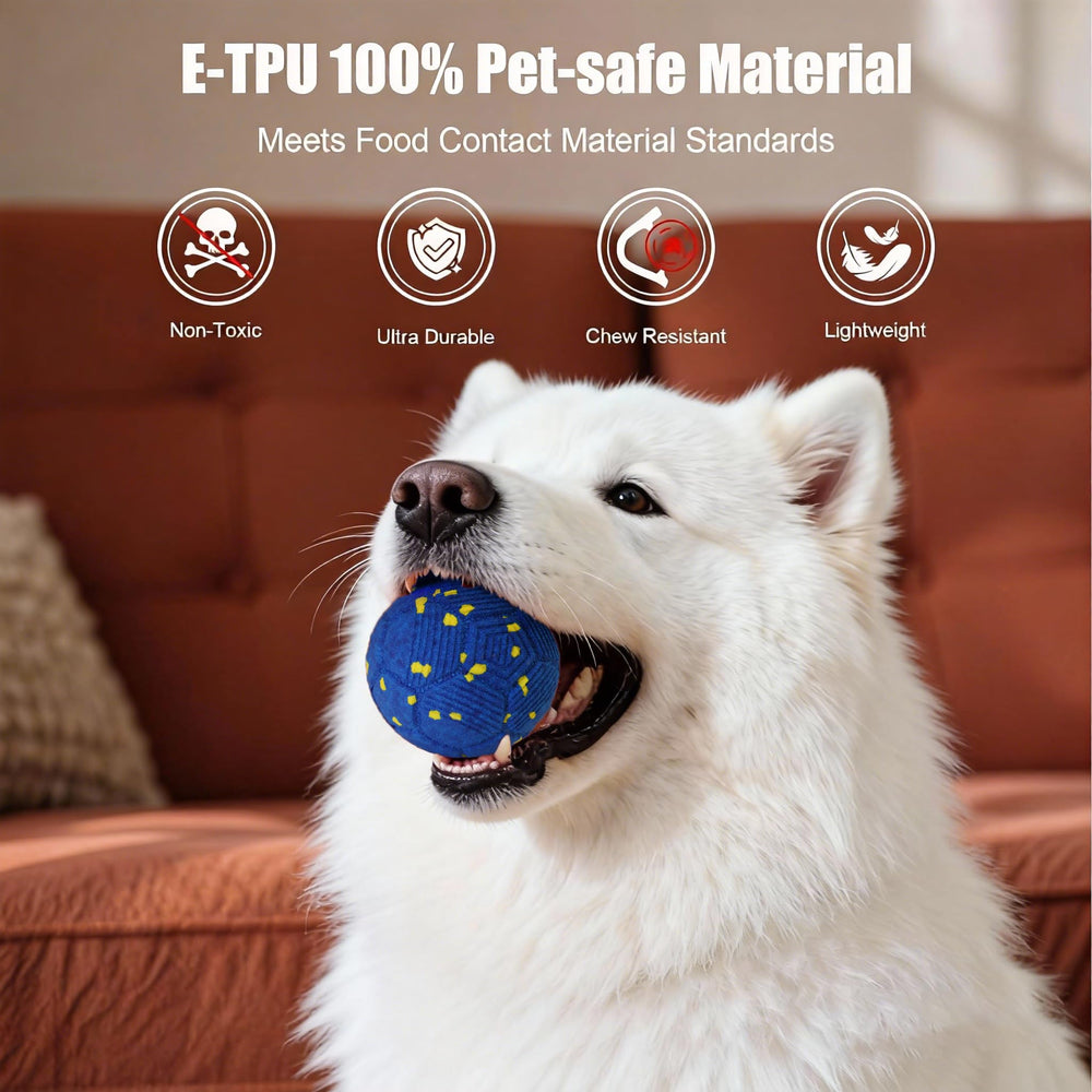 Balle Patzoober mode normal bleue, jeu équilibré pour la plupart des chiens.