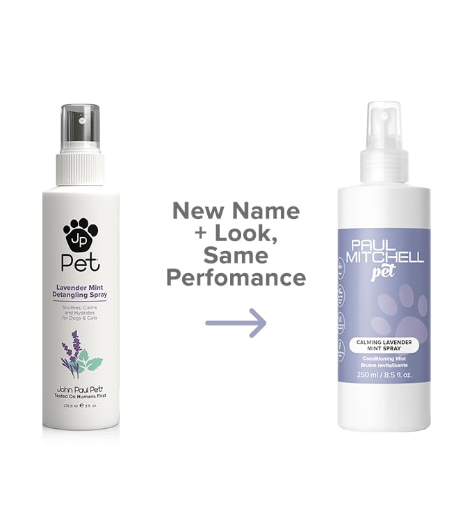 Paul Mitchell Pet brumisateur poil détendu lavande menthe, facilite le démêlage.