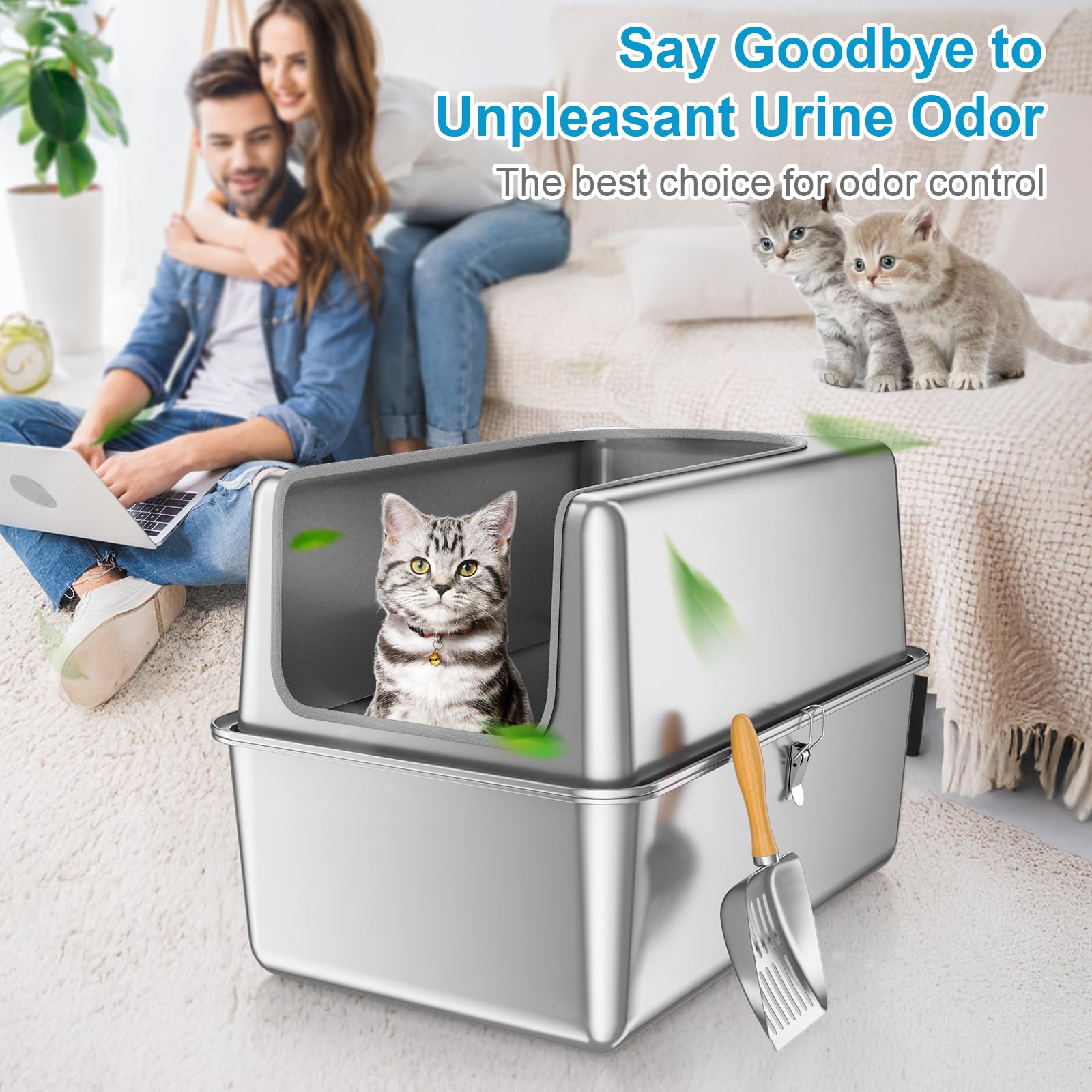 Paulmele grand espace pour grands chats et mouvements faciles