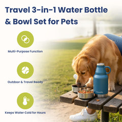 PAWSPIK Bols-detachables-eau-nourriture pour sorties pratiques.