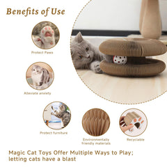 PAUSZUQ carton durable griffoir chat haute densité
