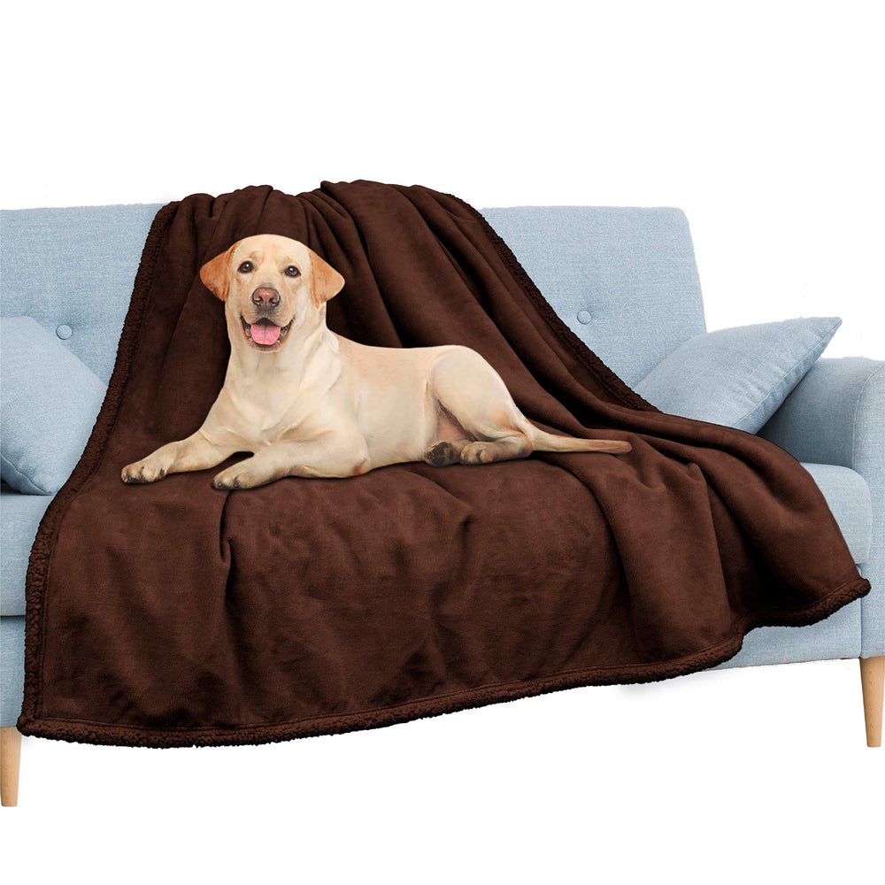 Pavilia couverture impermeable et douceur peluche, parfaite pour canapé.