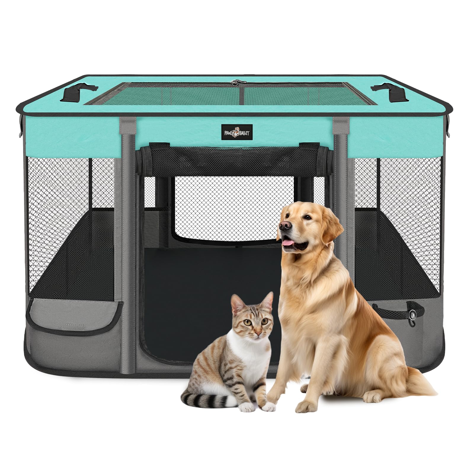 PAW BALLET aire de jeu pliable et compacte, pratique pour le rangement.