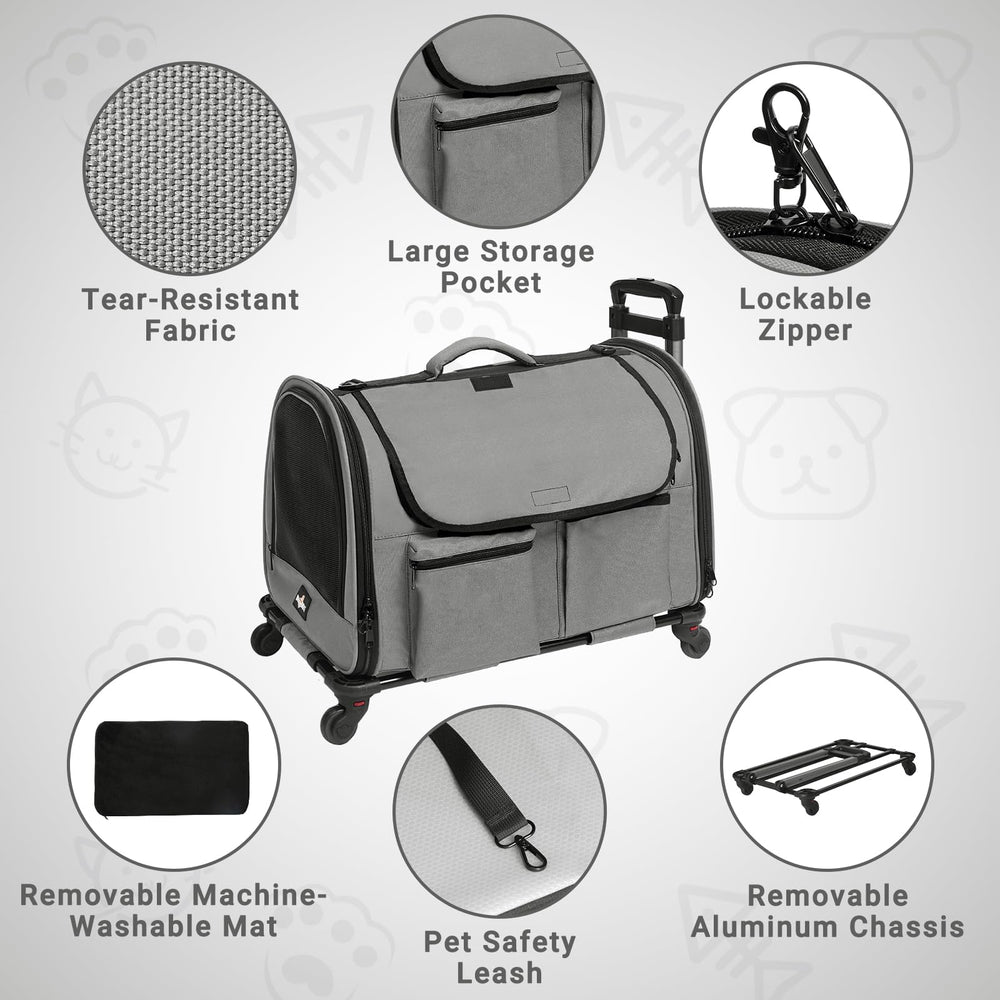 PAW BALLET cadre-en-aluminium-detachable: cadre solide pour transports sécurisés et durables