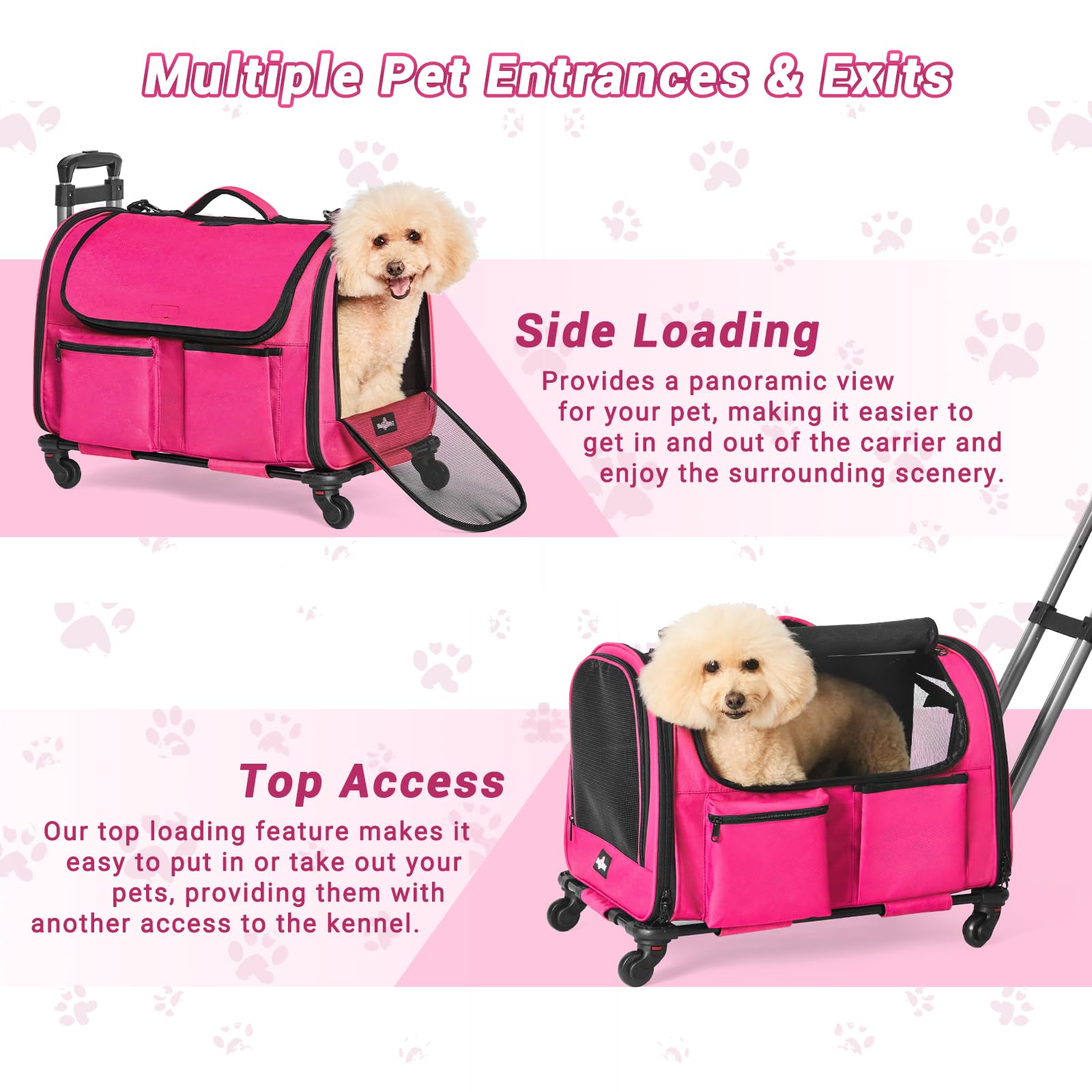 PAW BALLET securite: fermetures anti-ouverture et sangle securite.
