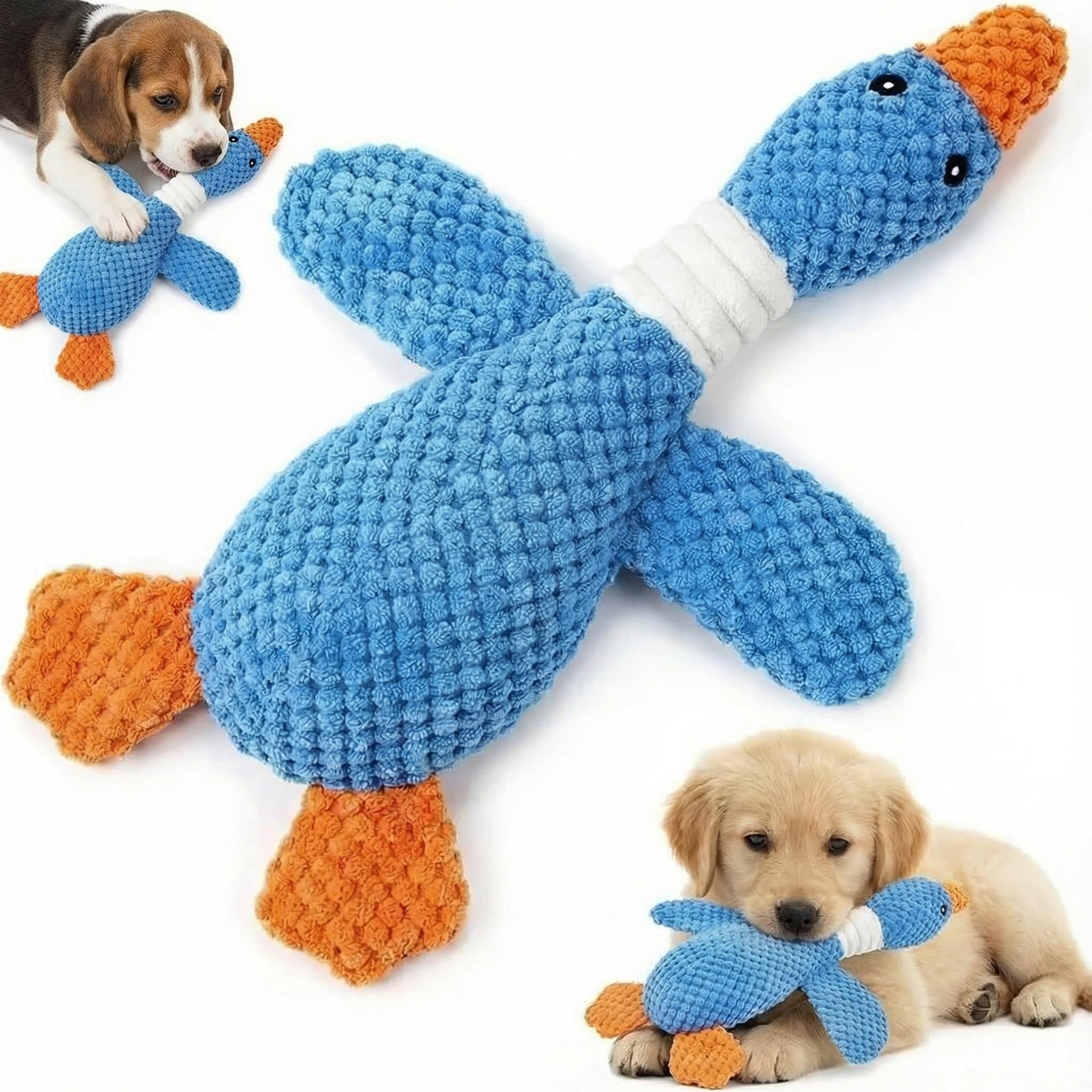 Paw-FECT Piece canard bleu – jouet peluche pour jeux interactifs