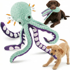 Paw-FECT Piece, vue frontale du poulpe sifflant, stimule l'interaction et le divertissement.
