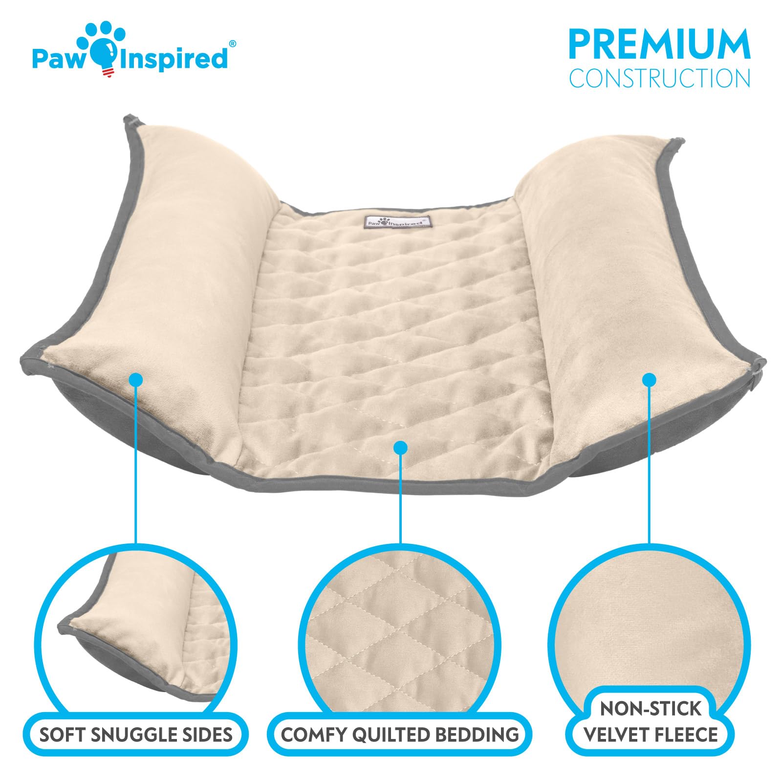 Paw Inspired bords rembourrés — sécurité accrue pour animal.