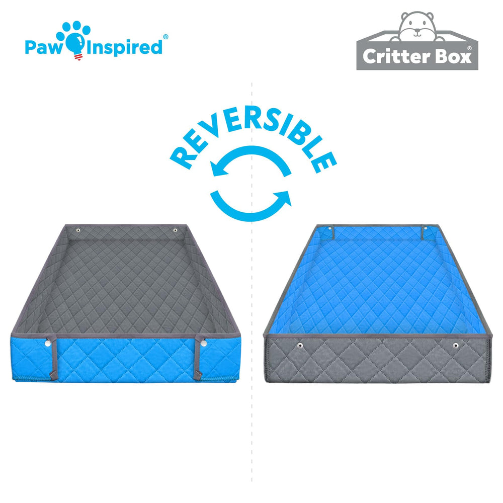 Paw Inspired Critter Box: lavage en machine facilité et nettoyage rapide.