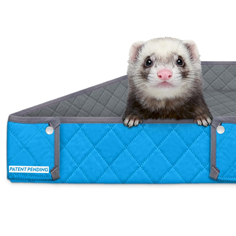 Paw Inspired Critter Box Liner avec bords levés protège les coins et garde le bac propre