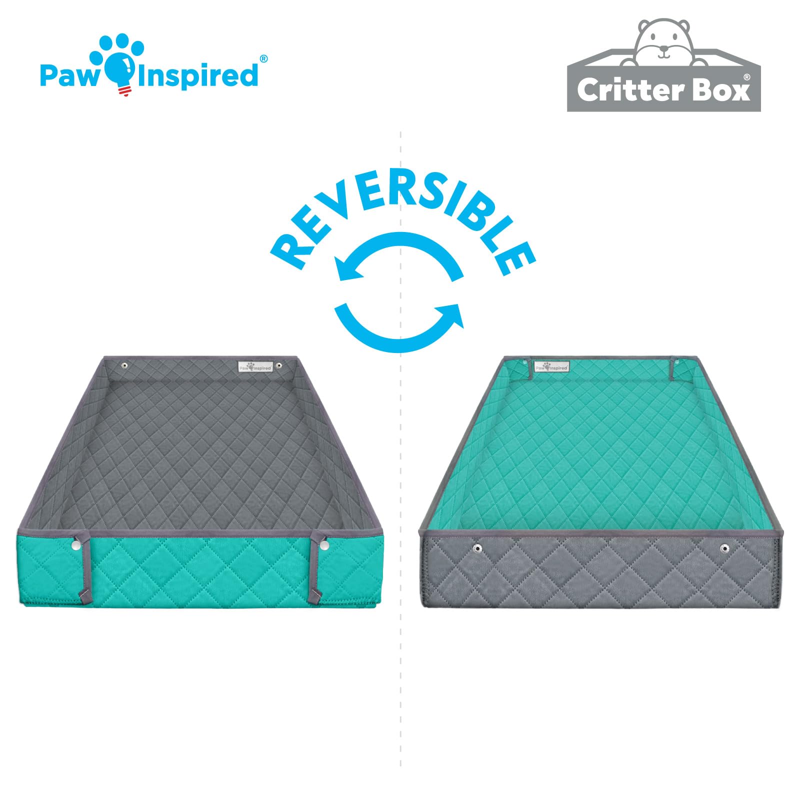 Paw Inspired Critter Box Liner — lavage facile et entretien rapide.