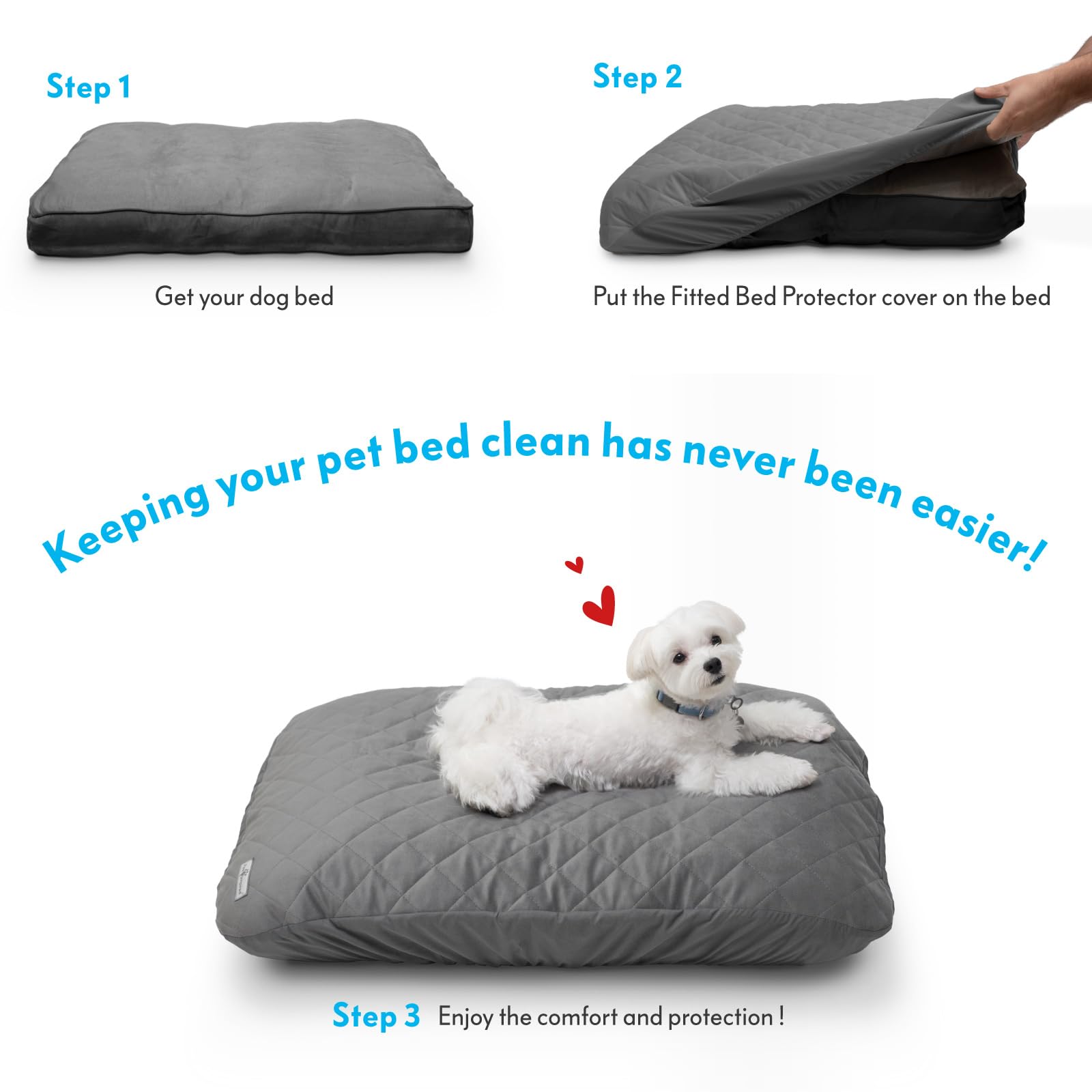Paw Inspired design ajustable – convient à différents lits pour chiens.
