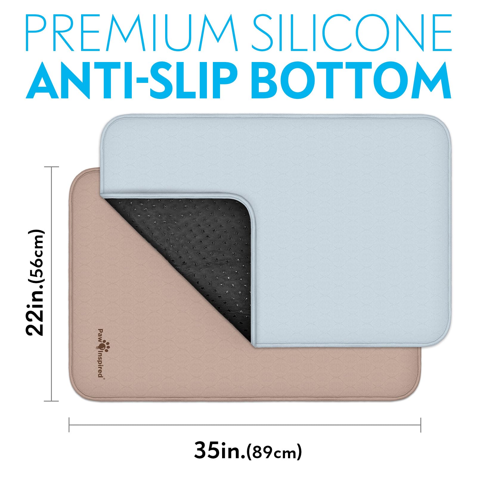 Paw Inspired-dos anti-glisse en silicone, évite les déversements.