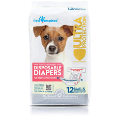 Paw Inspired emballage des couches jetables pour chien, pratique et hygiénique.