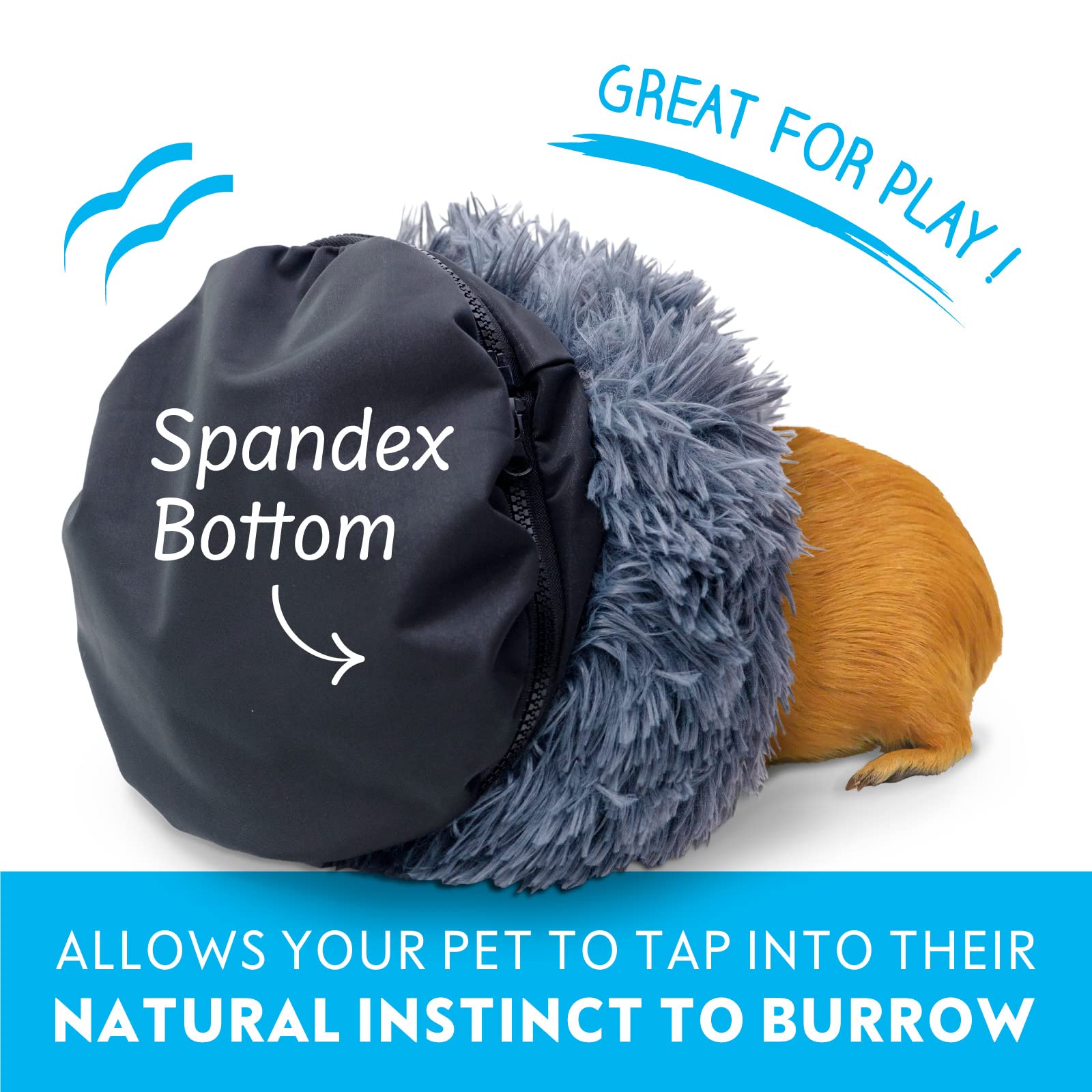 Dessous en fleece bleu Furr-O Paw Inspired, absorbant et maîtrise des odeurs