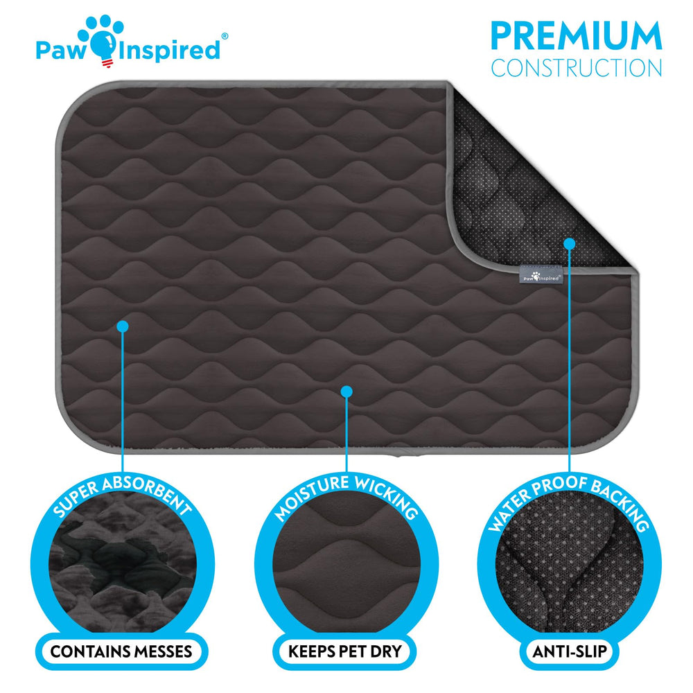 Paw Inspired Lavable en machine gris, entretien simplifié.