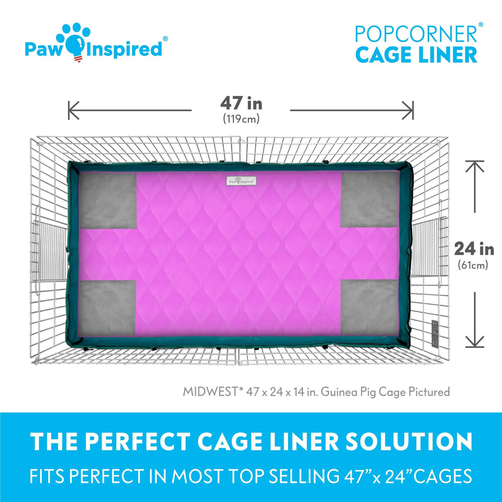 Paw Inspired PopCorner absorbant élevé et imperméable, garde le fond sec.