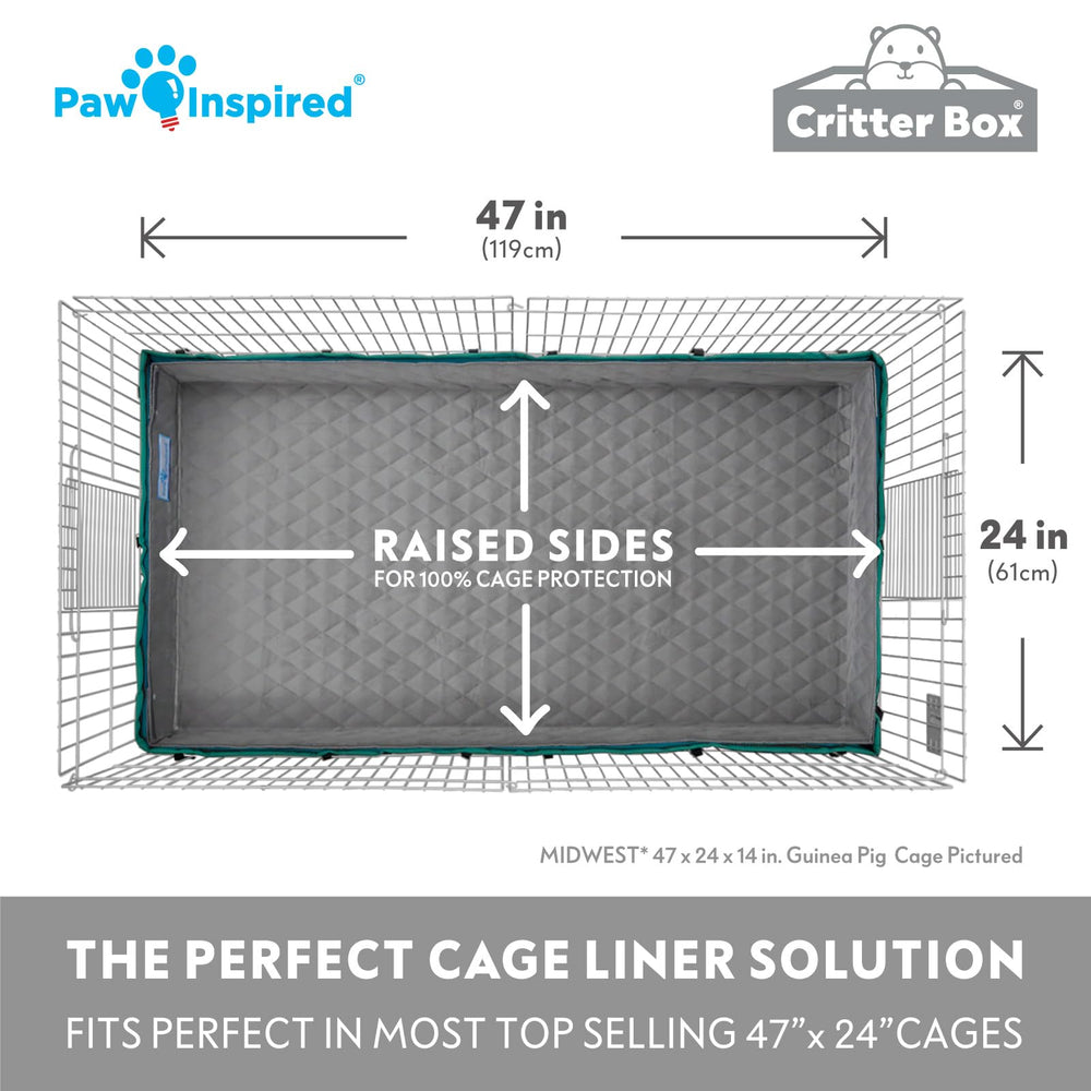 Paw Inspired revêtement cage nettoyage facile et réutilisable.