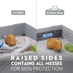 Paw Inspired revêtement cage peluche velours doux pour un habitat confortable.