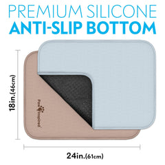 Paw Inspired sous-tapis 24x18, base imperméable et anti-fuite.