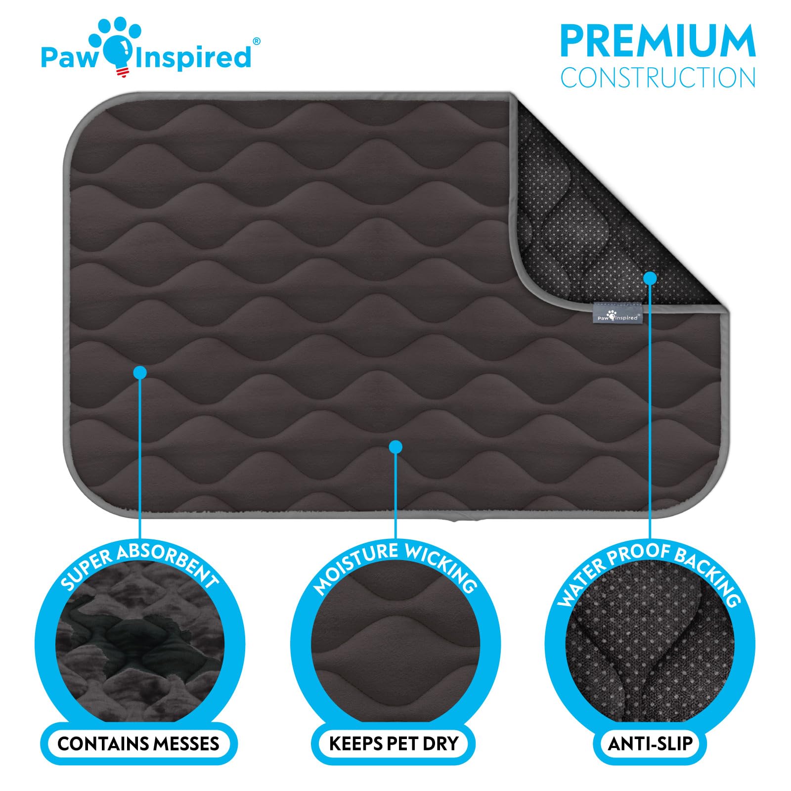 Paw Inspired tapis 36-pouces compatibles assure un ajustement facile dans votre cage.