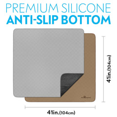 Paw Inspired Tapis Lavables: dos anti-dérapant pour stabilité.