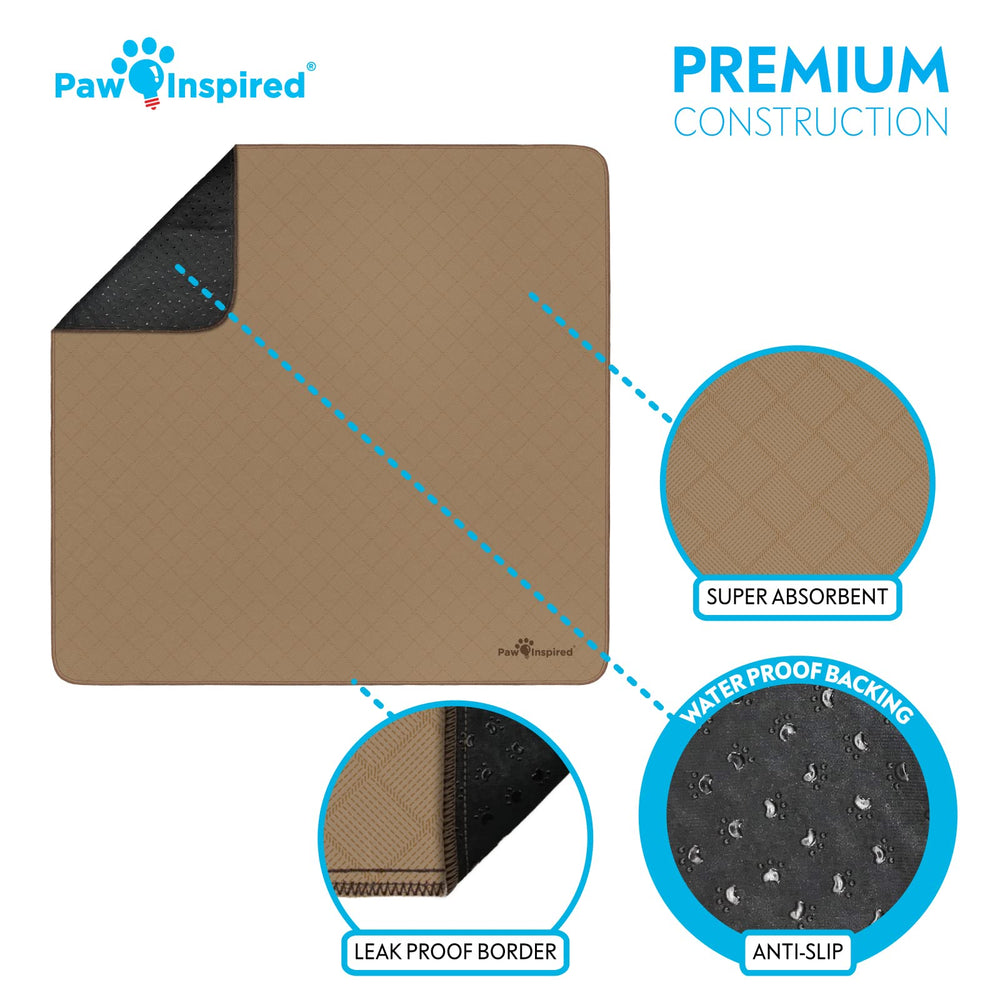 Paw Inspired Tapis Lavables: utilisation polyvalente en entraînement et box.