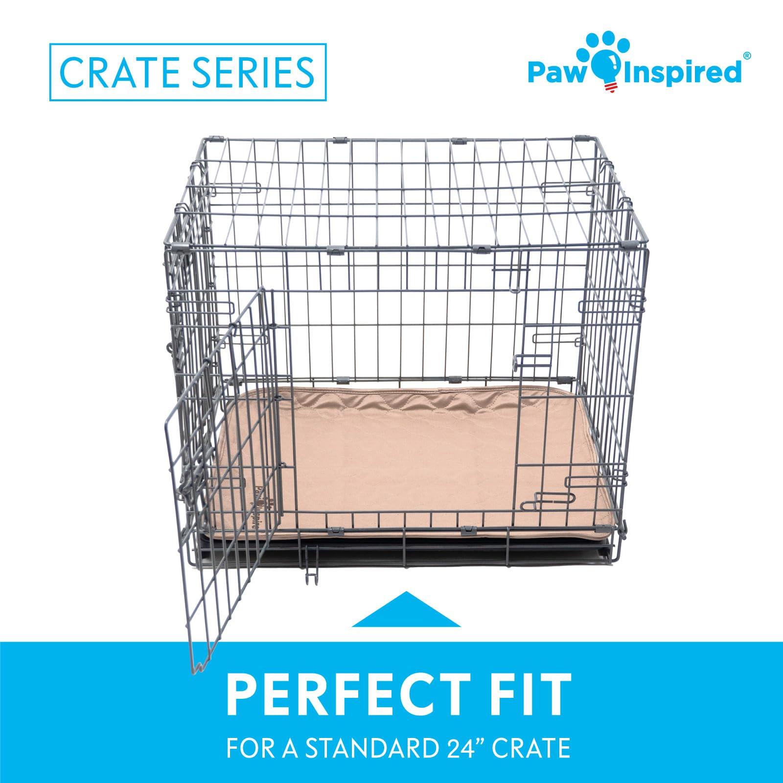 Paw Inspired tapis de maternage chiots 24x18, protège lit et cage.