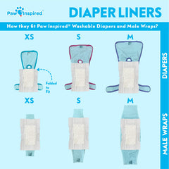 Inserts Paw Inspired, technologie DrySpeed transformant l’urine en gel.