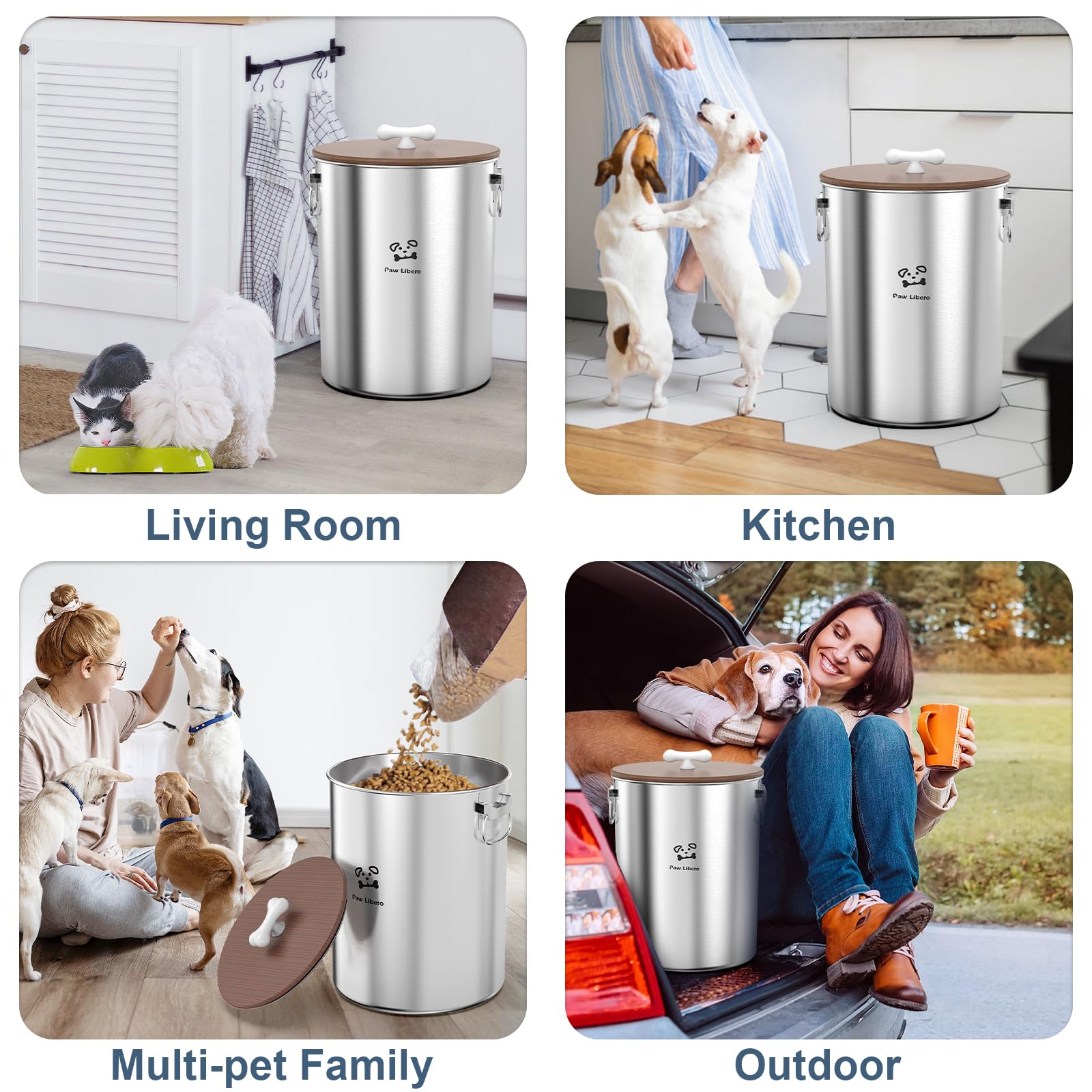 Paw Libero – Design élégant et pratique pour la cuisine et le garde-manger.