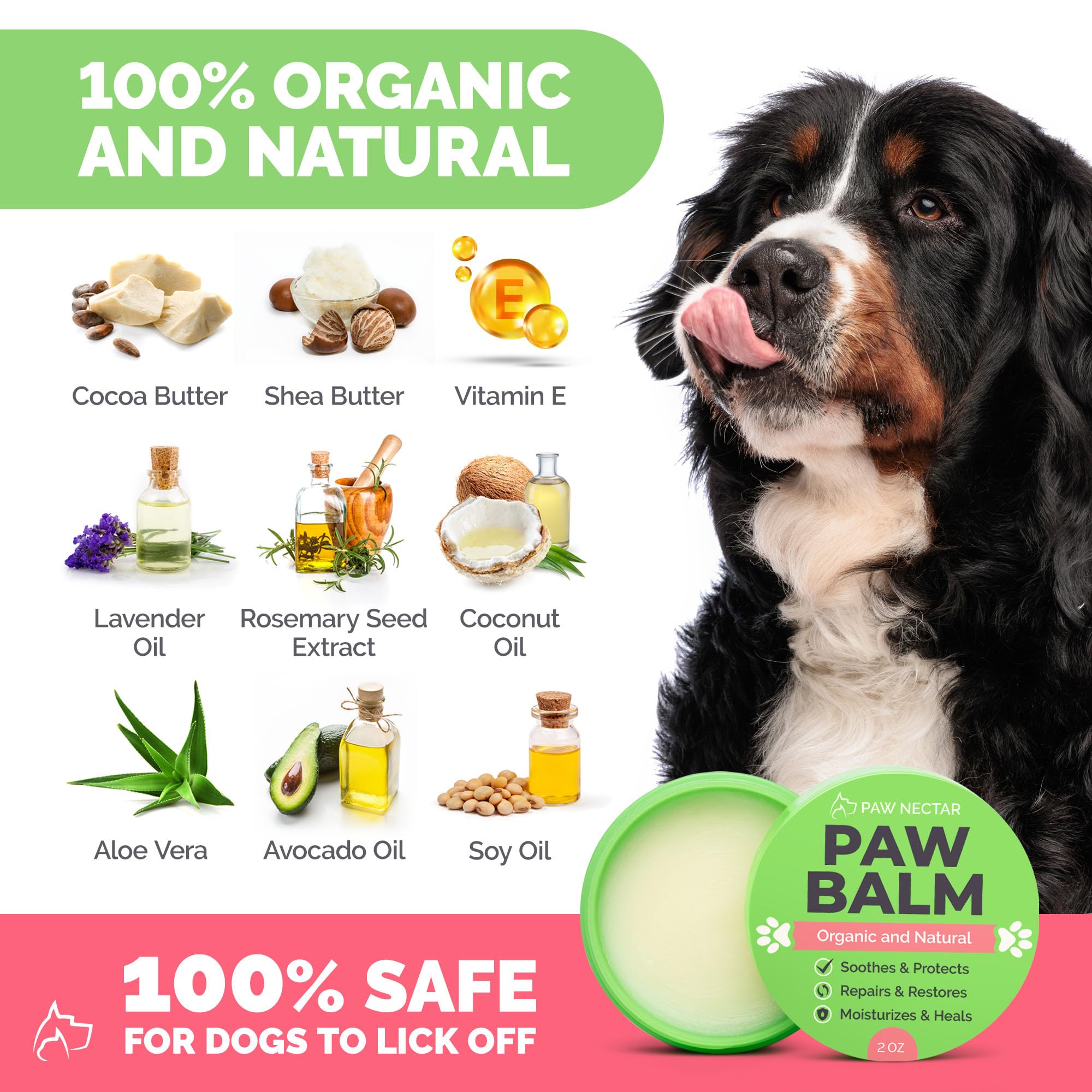 Paw Nectar protection patte hiver, barrière contre le froid et le dessèchement.