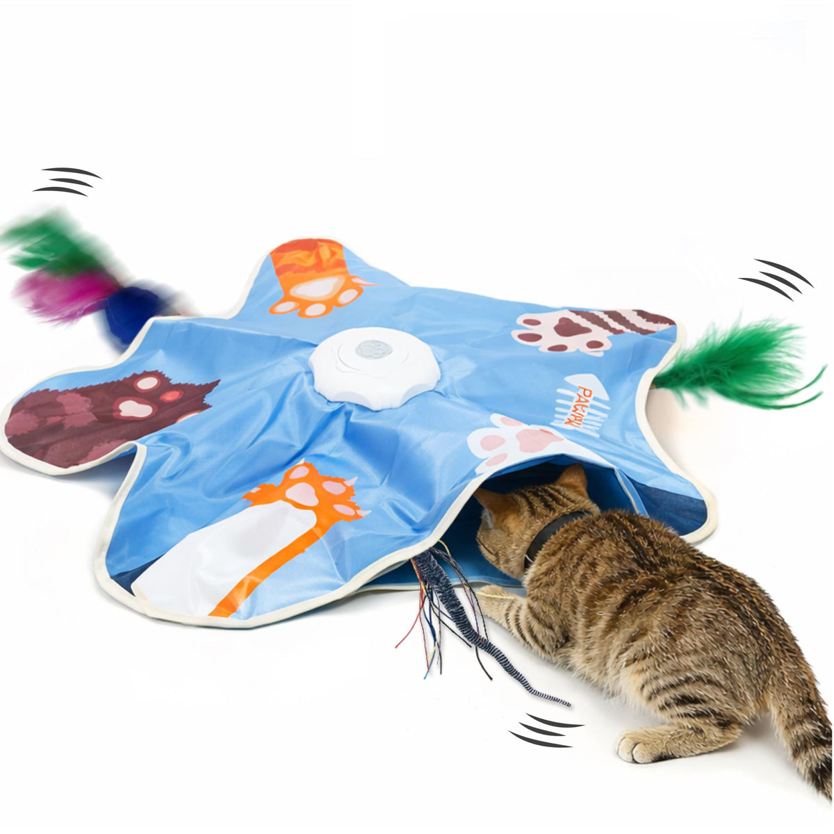 Paw Paw par Jeanne: jouet interactif pour chat intérieur stimulant la chasse et l'agilité.