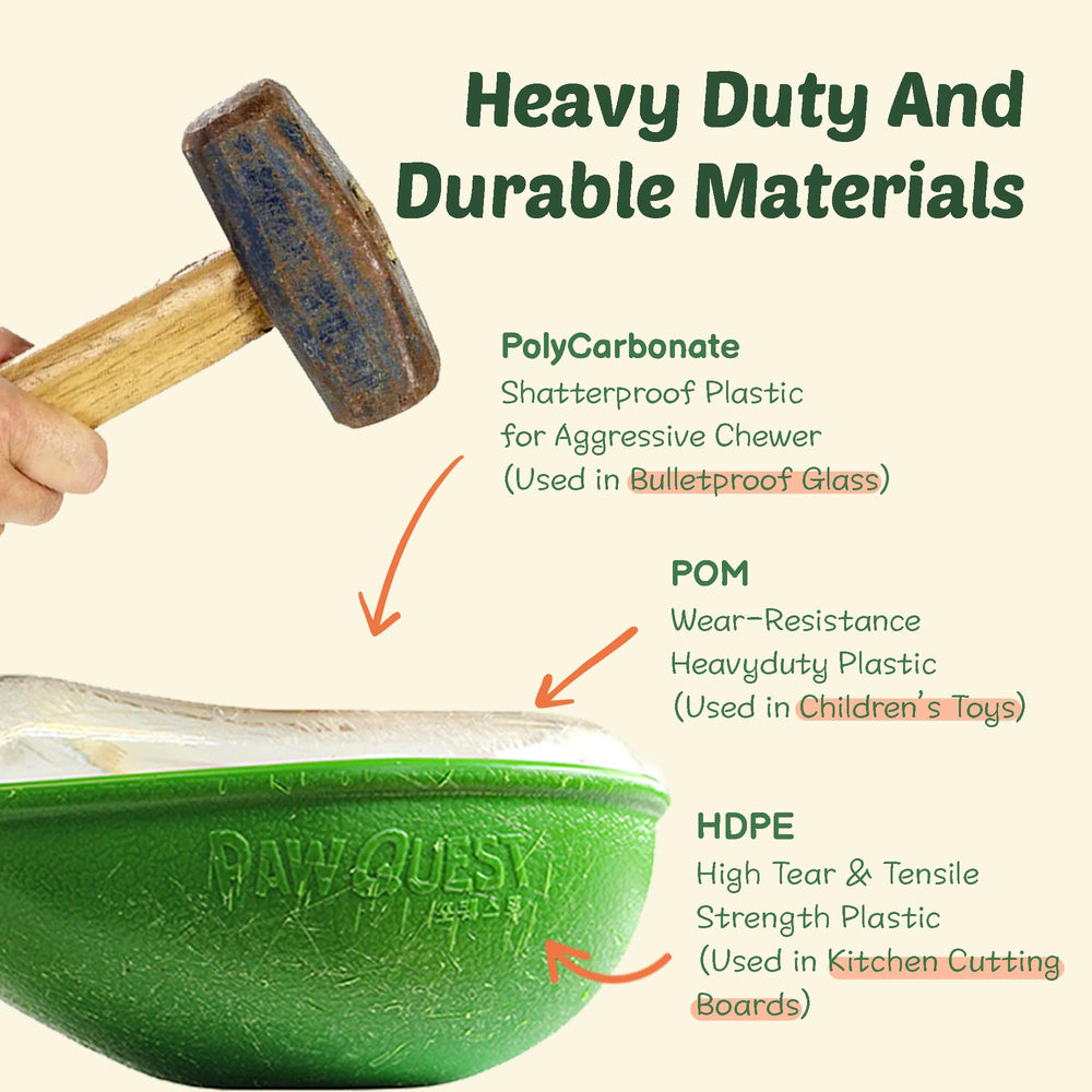 PAW QUEST Avocat – plastique épais et durable résistant aux jeux énergiques.