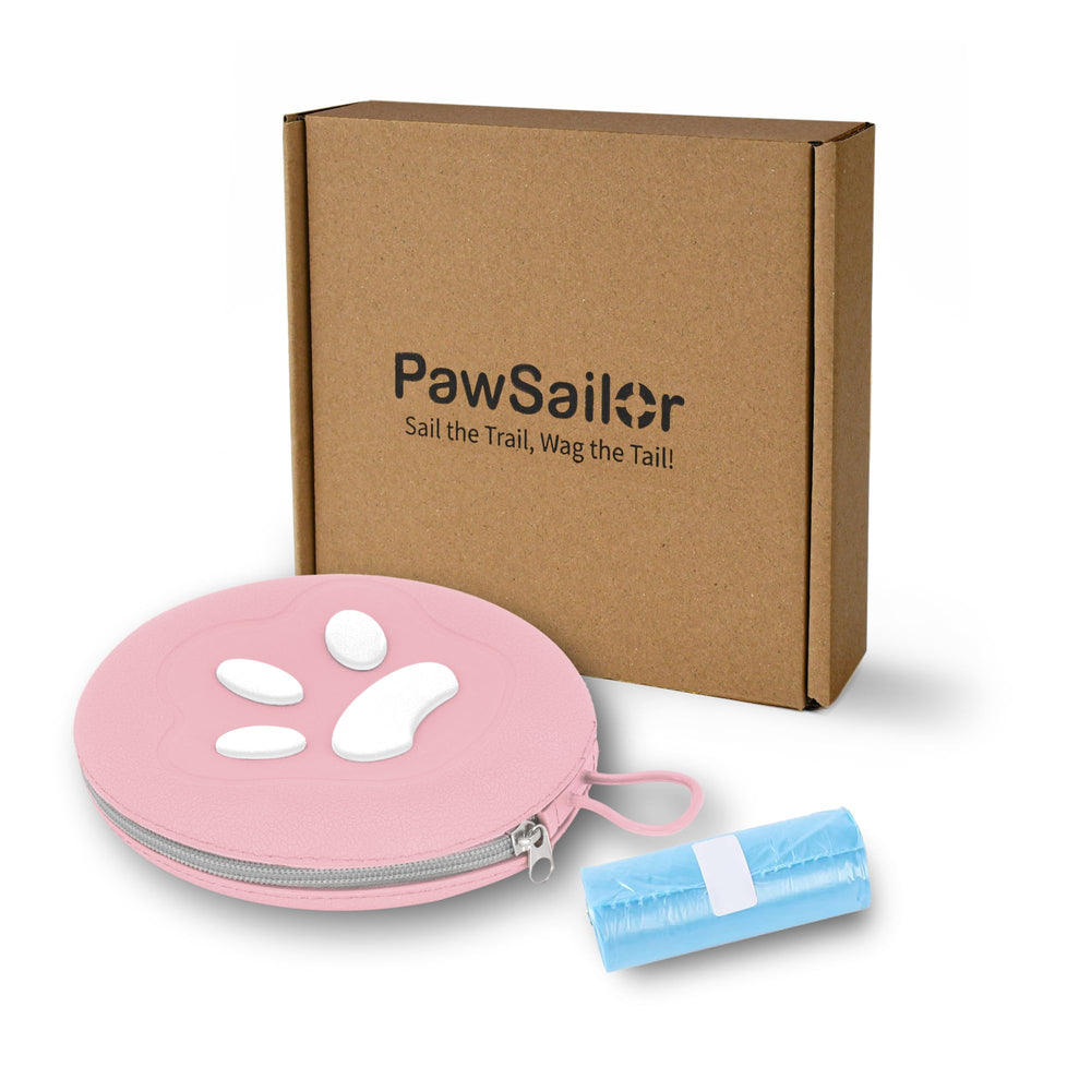 Lanière silicone PawSailor rose, attache facile pour les voyages