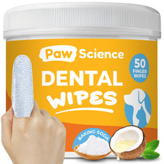 Lingettes dentaires Paw Science pour chiens et chats, démonstration de nettoyage rapide