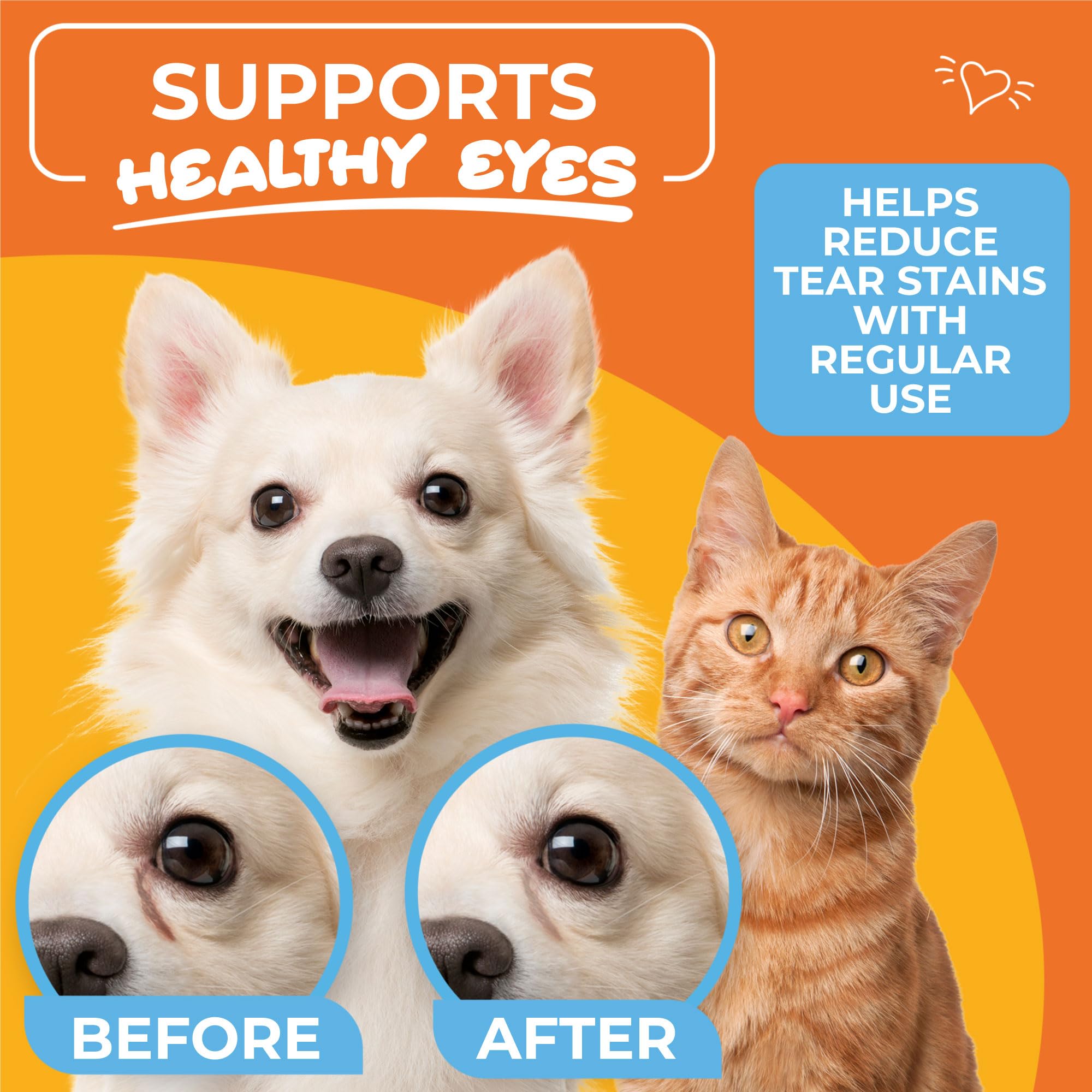 Paw Science lingettes yeux chien – réduction des taches lacrymales avec une utilisation régulière
