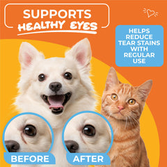 Paw Science lingettes yeux chien – réduction des taches lacrymales avec une utilisation régulière