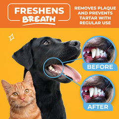 Nettoyage sans rinçage, lingettes Paw Science idéales pour le brossage
