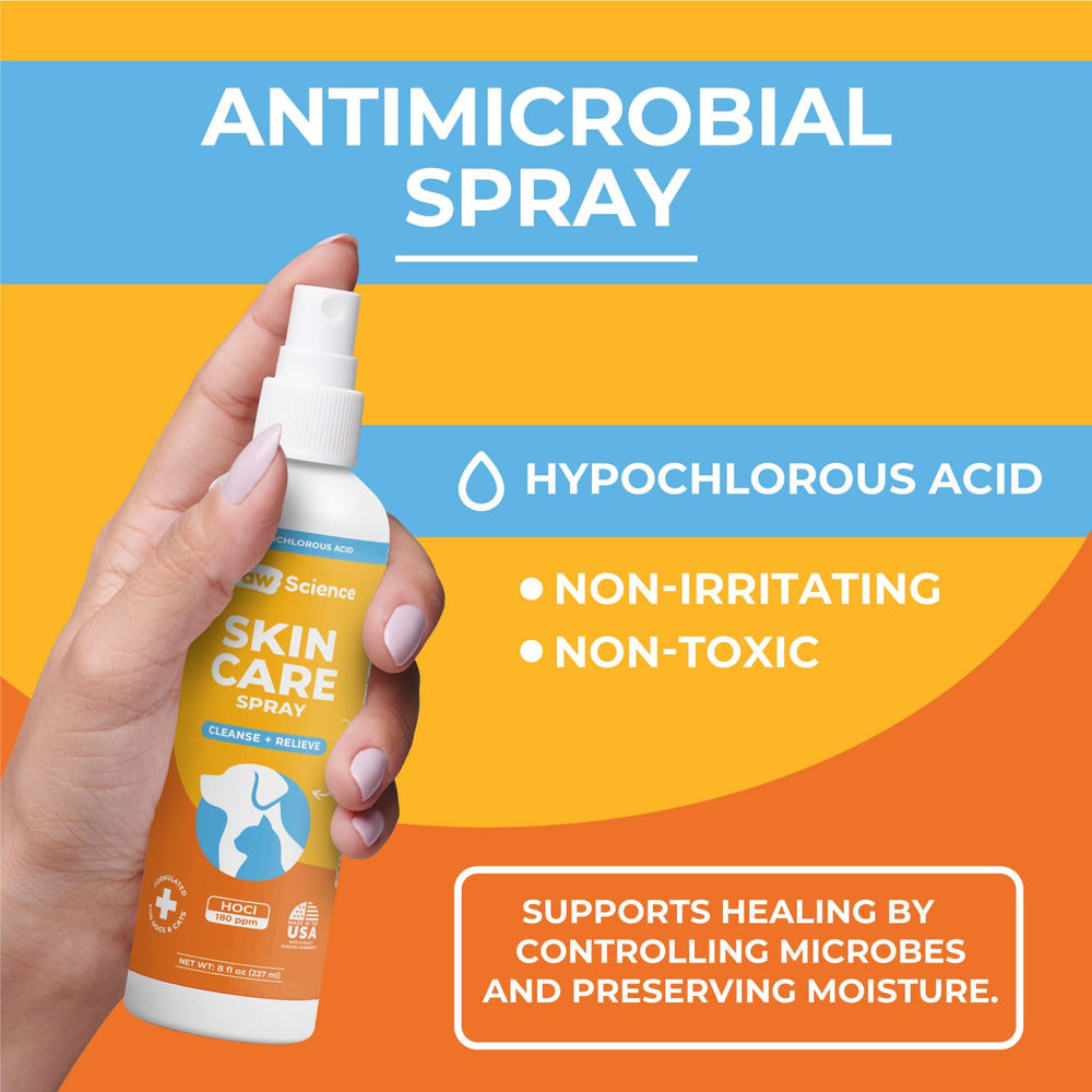 Paw Science Spray antiseptique: nettoie et protège les petites plaies.