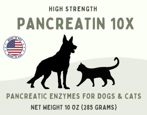 Alimentation pour chiens et chats avec Pancreatin 10X Paw Vitality.