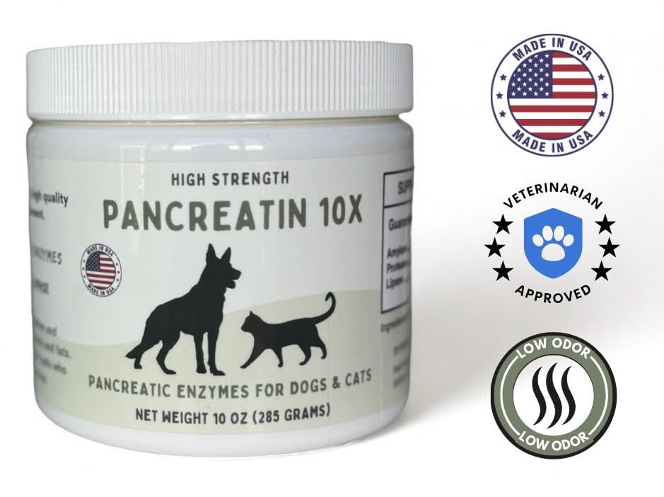 Pancreatin 10X de Paw Vitality: aide à la digestion des aliments.