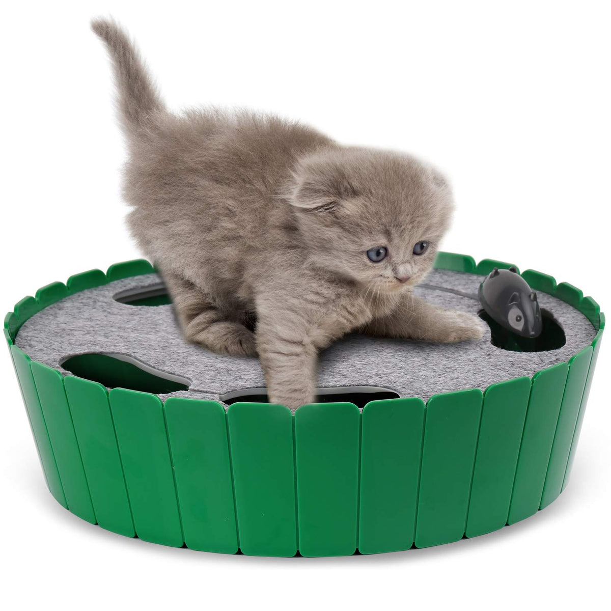 Pawaboo chat-teaser-souris-en-mouvement : stimulation mentale et exercice pour chat intérieur.
