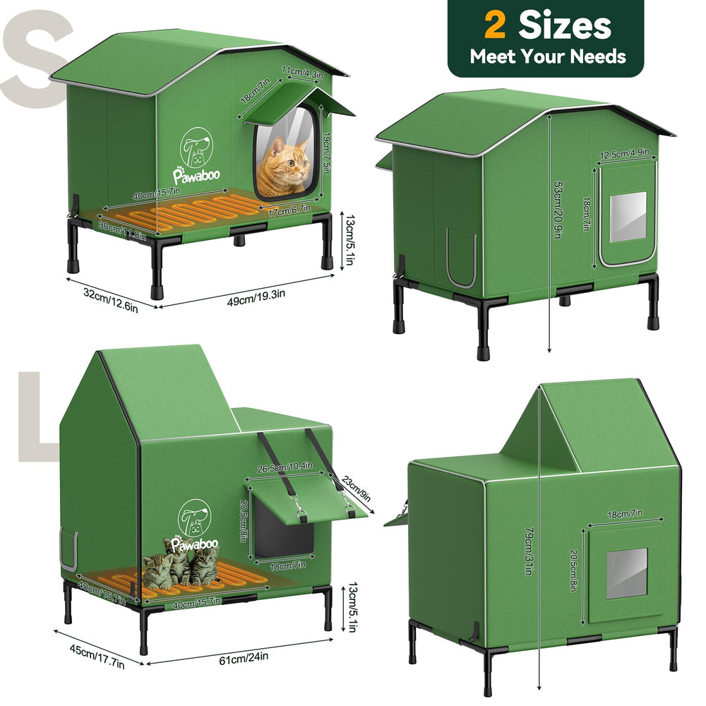 Pawaboo interieur spacieux mesurant 61x45x79 cm, espace de repos.
