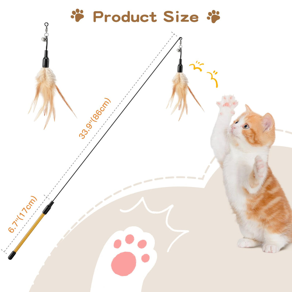 Jouet d’exercice Pawaboo pour chat brun, encouragent le jeu et l’activité.