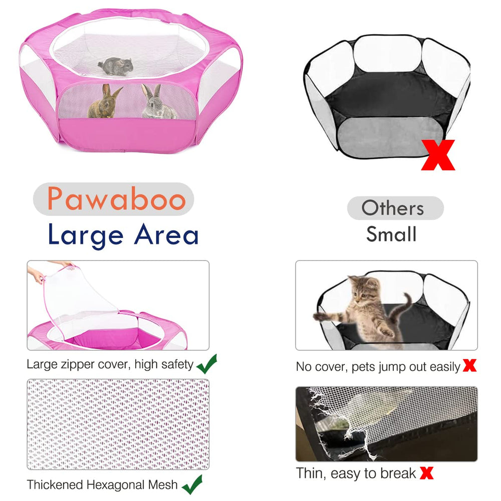 Pawaboo ouverture double zip en haut pour accès pratique et ventilation.