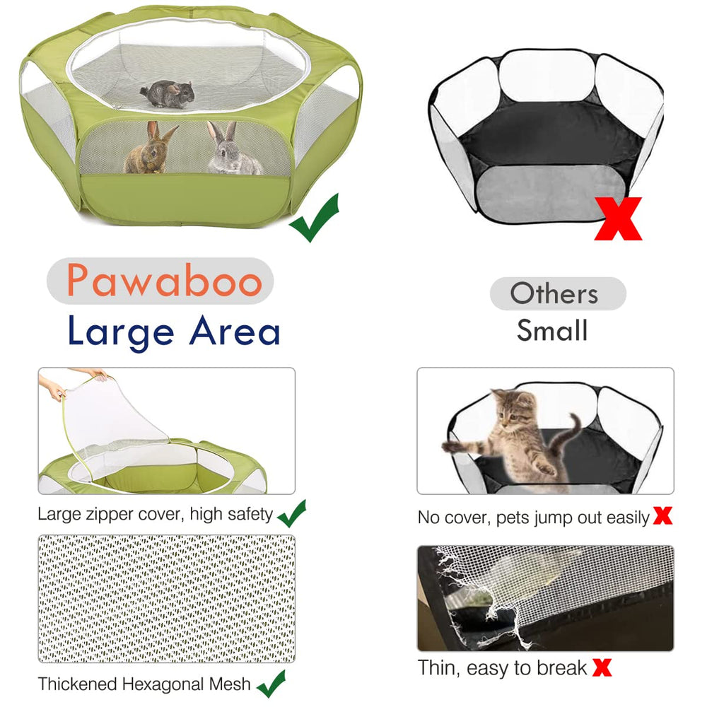 Pawaboo parc impermeable base: protège le sol des liquides et des taches.