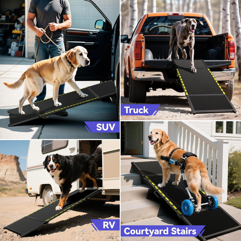 Pawaboo rampe angles anti-glisse renforcés pour stabilité.